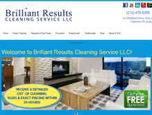 Tablet Screenshot of brilliantresultscleaning.com